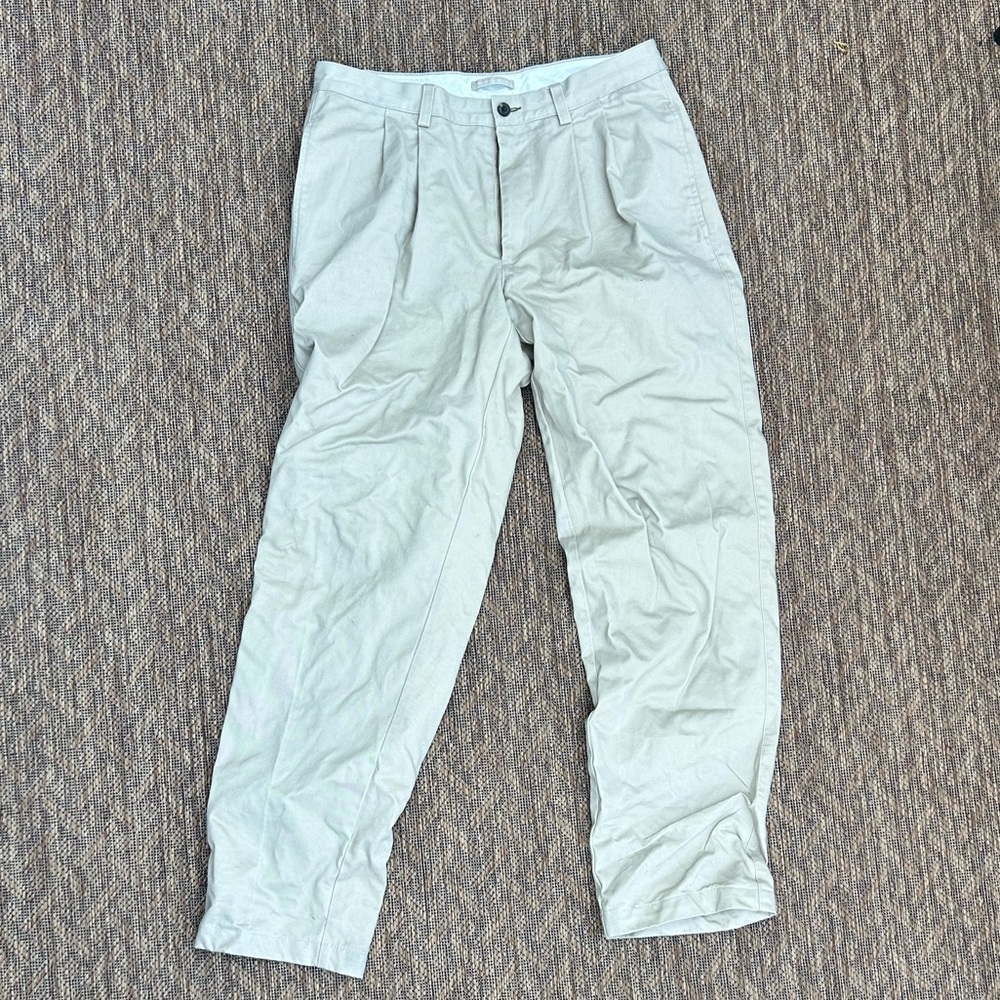 ORVIS pleated khaki chino pants
